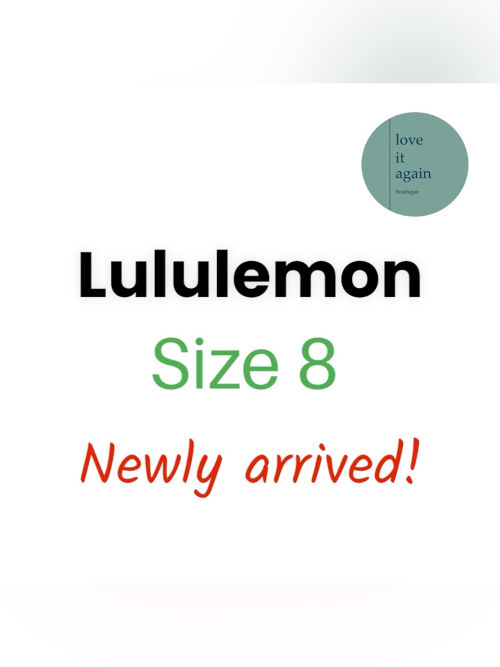 Lulu Aqua Wunder Under Crops Denim-Look Size 8